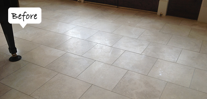 Sir Grout Northern New Jersey Travertine Before Honing and Polishing