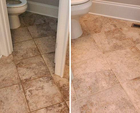 Floor Restored by Our Tile and Grout Cleaners in Englewood, NJ 