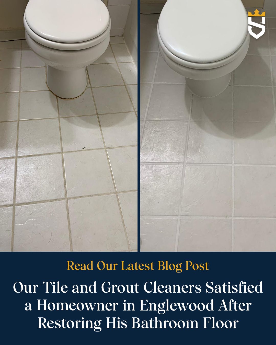 Our Tile and Grout Cleaners Satisfied a Homeowner in Englewood After Restoring His Bathroom Floor