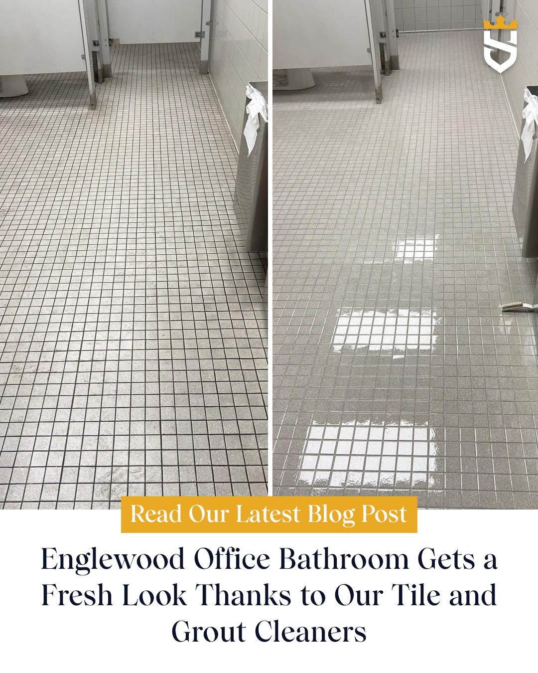 Englewood Office Bathroom Gets a Fresh Look Thanks to Our Tile and Grout Cleaners