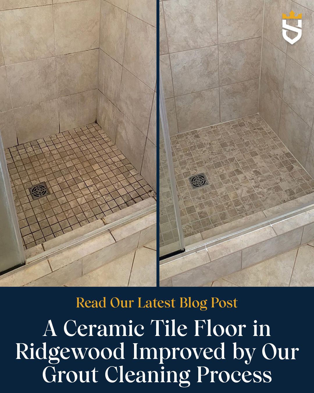 A Ceramic Tile Floor in Ridgewood Improved by Our Grout Cleaning Process
