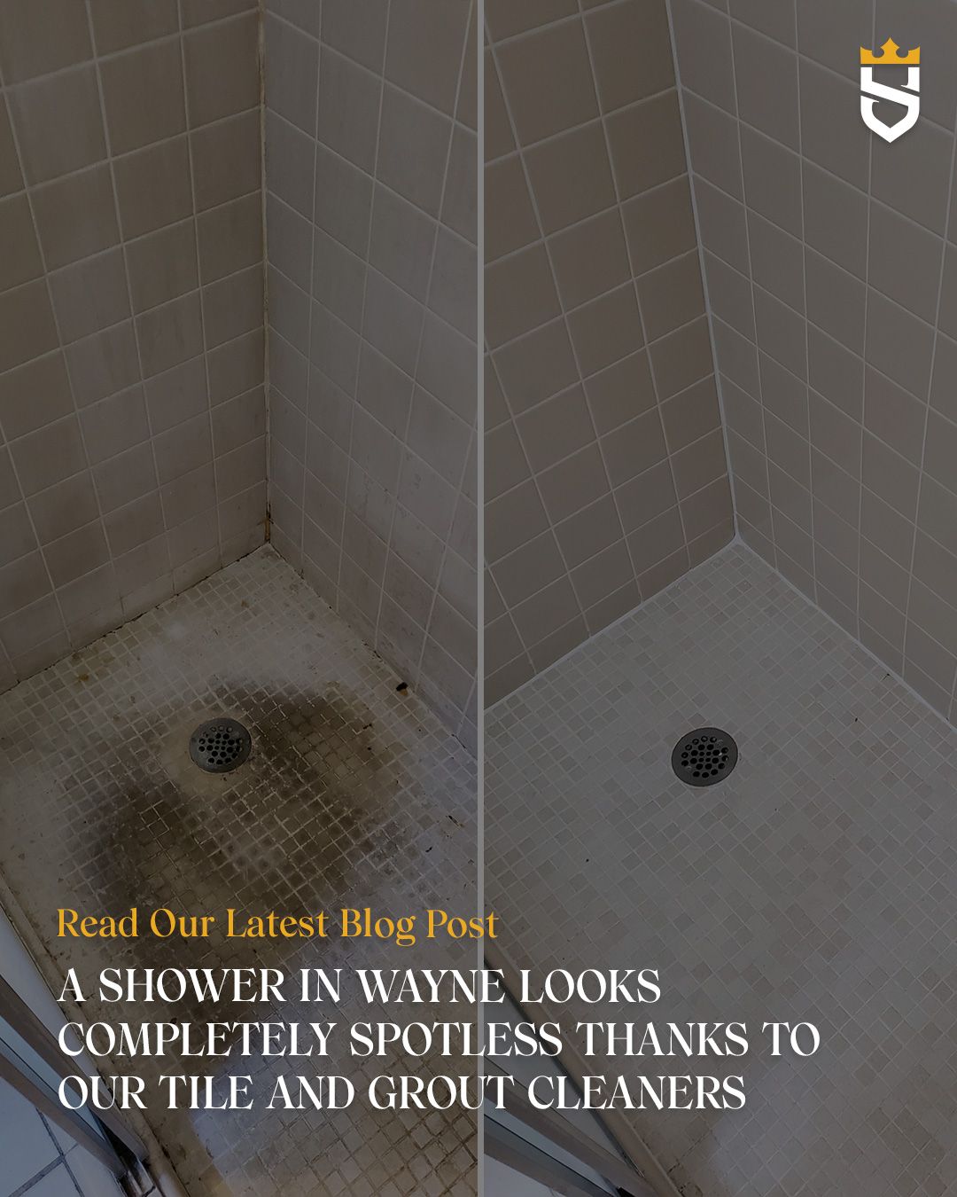 A Shower in Wayne Looks Completely Spotless Thanks to Our Tile and Grout Cleaners