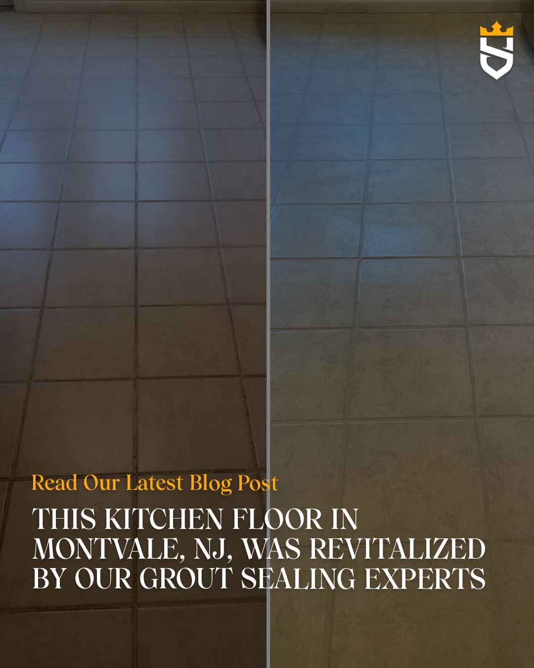 This Kitchen Floor in Montvale, NJ, Was Revitalized by Our Grout Sealing Experts